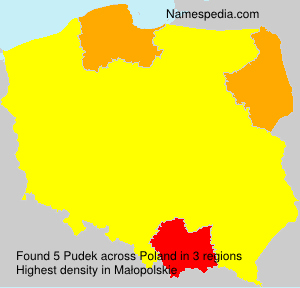Surname Pudek in Poland Surname Pudek in Poland