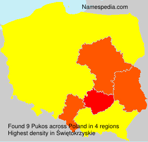 Surname Pukos in Poland Surname Pukos in Poland