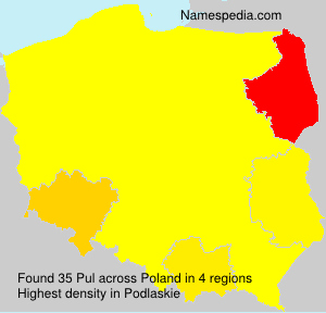 Surname Pul in Poland Surname Pul in Poland