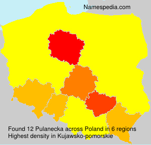 Surname Pulanecka in Poland Surname Pulanecka in Poland