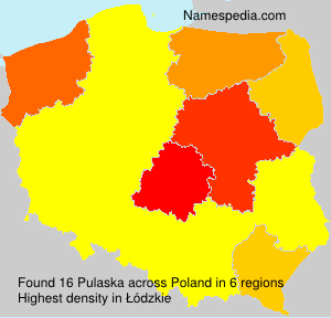 Surname Pulaska in Poland Surname Pulaska in Poland