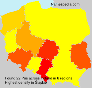 Surname Pus in Poland