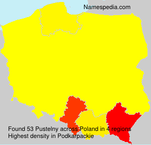 Surname Pustelny in Poland Surname Pustelny in Poland