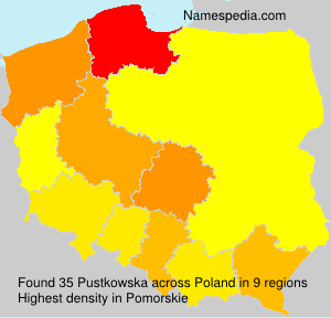 Surname Pustkowska in Poland Surname Pustkowska in Poland