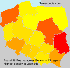 Surname Puszka in Poland Surname Puszka in Poland