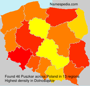 Surname Puszkar in Poland Surname Puszkar in Poland