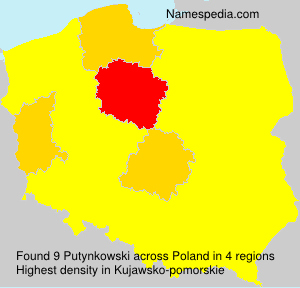 Surname Putynkowski in Poland Surname Putynkowski in Poland