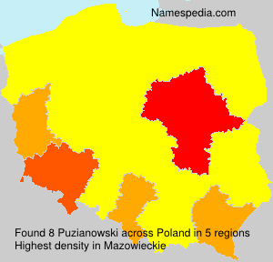 Surname Puzianowski in Poland Surname Puzianowski in Poland