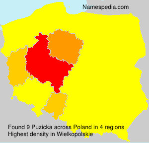 Surname Puzicka in Poland Surname Puzicka in Poland
