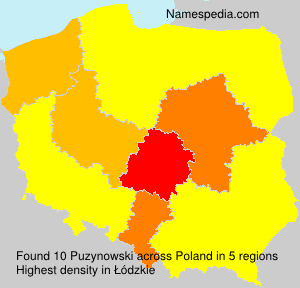 Surname Puzynowski in Poland Surname Puzynowski in Poland