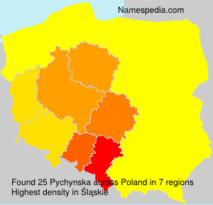 Surname Pychynska in Poland