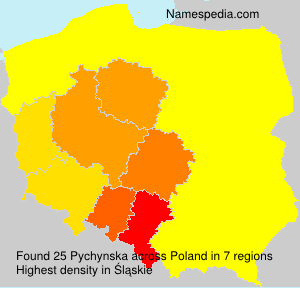 Surname Pychynska in Poland Surname Pychynska in Poland