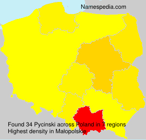 Surname Pycinski in Poland Surname Pycinski in Poland