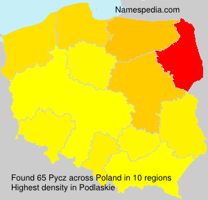 Surname Pycz in Poland