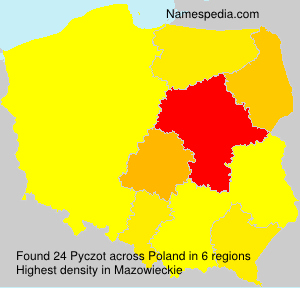 Surname Pyczot in Poland Surname Pyczot in Poland