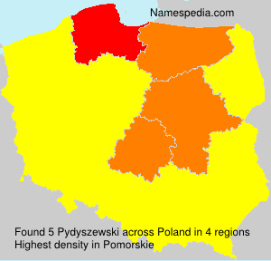 Surname Pydyszewski in Poland Surname Pydyszewski in Poland