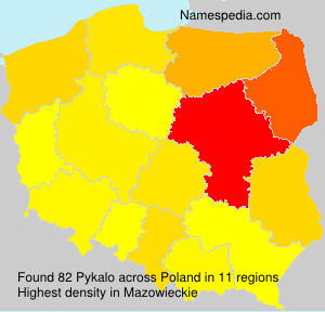 Surname Pykalo in Poland