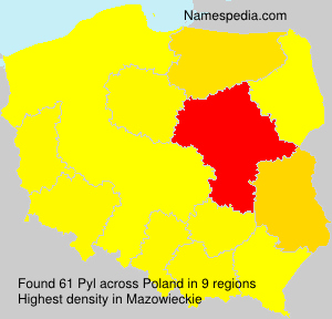 Surname Pyl in Poland Surname Pyl in Poland