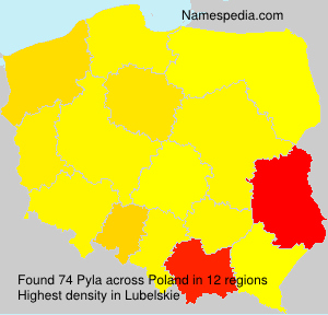 Surname Pyla in Poland Surname Pyla in Poland