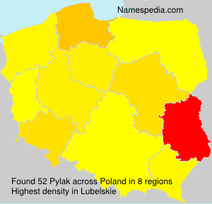 Surname Pylak in Poland Surname Pylak in Poland