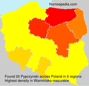 Surname Pypczynski in Poland Surname Pypczynski in Poland