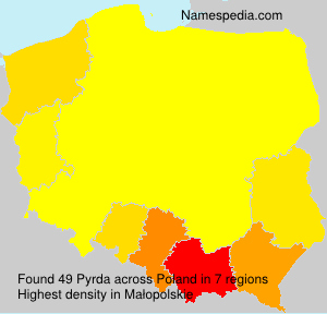 Surname Pyrda in Poland Surname Pyrda in Poland