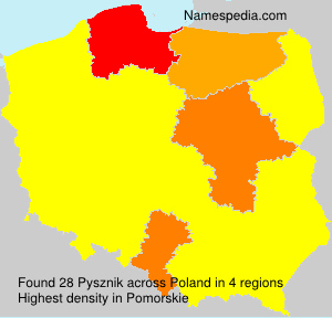 Surname Pysznik in Poland Surname Pysznik in Poland