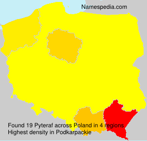 Surname Pyteraf in Poland Surname Pyteraf in Poland