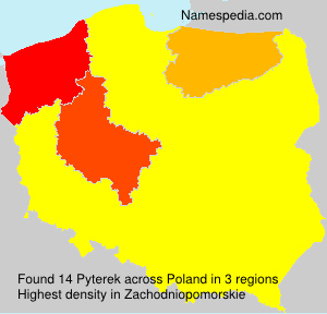 Surname Pyterek in Poland Surname Pyterek in Poland
