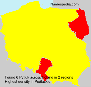 Surname Pytluk in Poland Surname Pytluk in Poland
