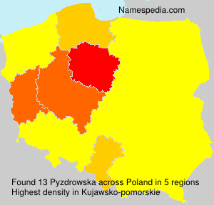 Surname Pyzdrowska in Poland Surname Pyzdrowska in Poland