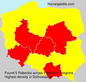 Surname Rabecka in Poland Surname Rabecka in Poland