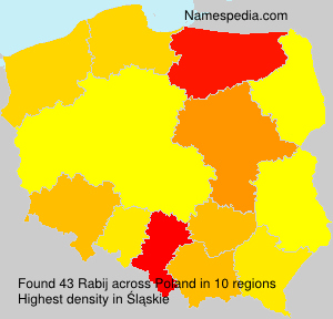 Surname Rabij in Poland Surname Rabij in Poland