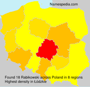 Surname Rabikowski in Poland Surname Rabikowski in Poland