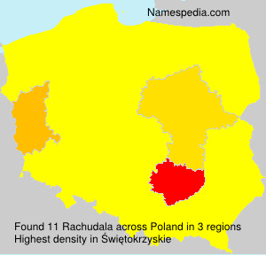 Surname Rachudala in Poland Surname Rachudala in Poland