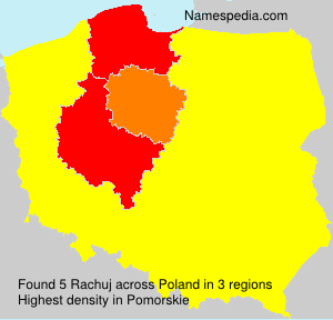 Surname Rachuj in Poland Surname Rachuj in Poland