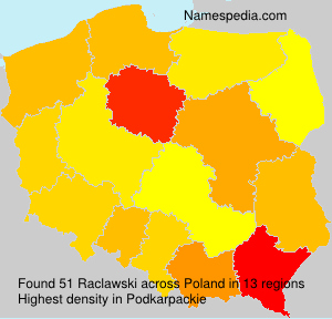 Surname Raclawski in Poland Surname Raclawski in Poland