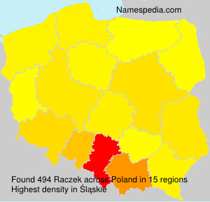 Surname Raczek in Poland Surname Raczek in Poland
