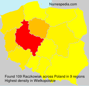 Surname Raczkowiak in Poland Surname Raczkowiak in Poland