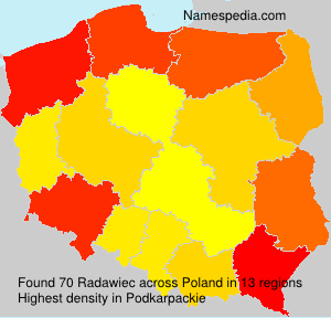 Surname Radawiec in Poland