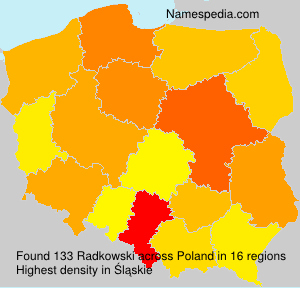 Surname Radkowski in Poland Surname Radkowski in Poland