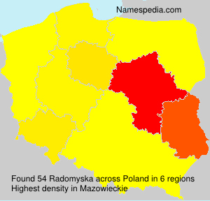 Surname Radomyska in Poland Surname Radomyska in Poland