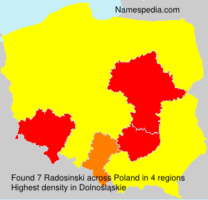 Surname Radosinski in Poland Surname Radosinski in Poland