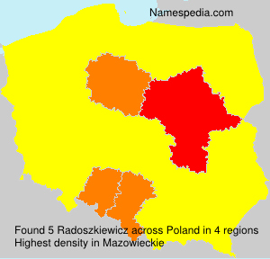 Surname Radoszkiewicz in Poland Surname Radoszkiewicz in Poland