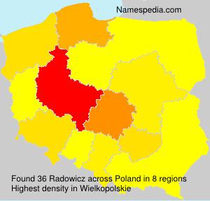 Surname Radowicz in Poland Surname Radowicz in Poland