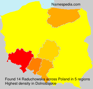 Surname Raduchowska in Poland Surname Raduchowska in Poland