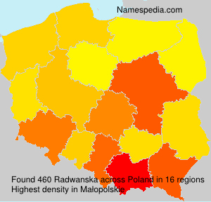 Surname Radwanska in Poland Surname Radwanska in Poland