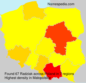 Surname Radziak in Poland Surname Radziak in Poland