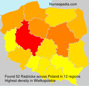 Surname Radzicka in Poland Surname Radzicka in Poland