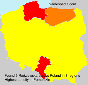 Surname Radziewska in Poland Surname Radziewska in Poland